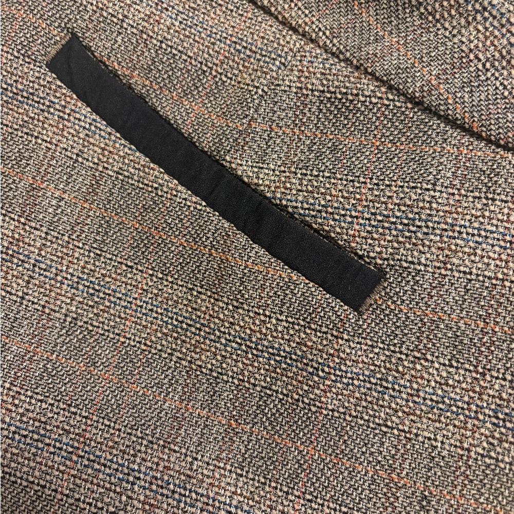 Tribal Brown Plaid Straight-Leg Pants - Picture 4 of 5